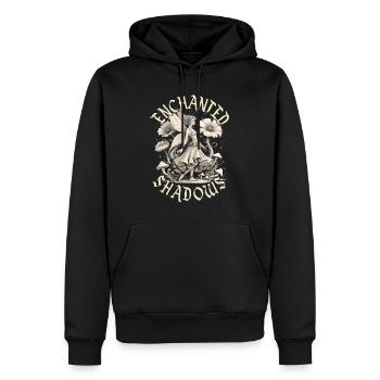 Fairycore Fairy Gothic Enchanted Shadows - Men’s Premium Organic Hoodie - black - Front - Nico (187cm)