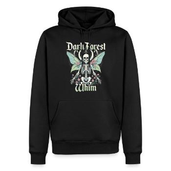 Fairycore Fee Gotisch - Männer Premium Bio Hoodie - Schwarz - Vorne - Nico (187cm)