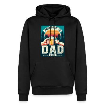 Futur papa loading Future Dad 2026 - Sweat à capuche Premium bio Homme - noir - Devant - Nico (187cm)