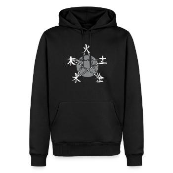 Attraper la chanson Fleur Perdre Go Et Deep - Sweat à capuche Premium bio Homme - noir - Devant - Nico (187cm)
