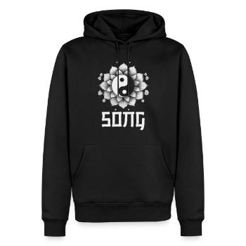 Attraper la chanson Fleur Perdre Go Et Deep - Sweat à capuche Premium bio Homme - noir - Devant - Nico (187cm)