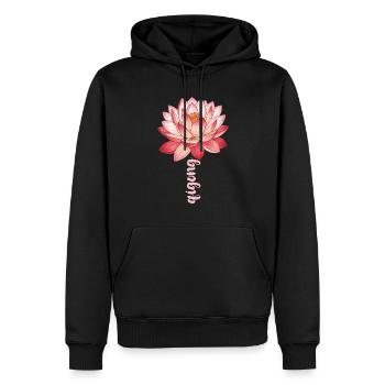 Attraper la chanson Fleur Perdre Go Et Deep - Sweat à capuche Premium bio Homme - noir - Devant - Nico (187cm)