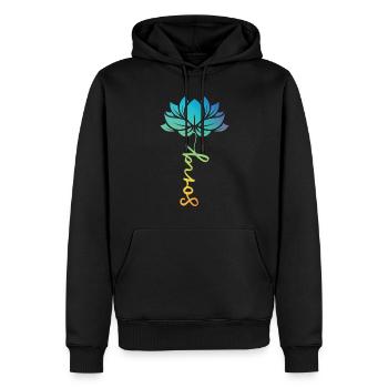 Attraper la chanson Fleur Perdre Go Et Deep - Sweat à capuche Premium bio Homme - noir - Devant - Nico (187cm)