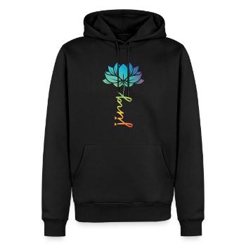Attraper la chanson Fleur Perdre Go Et Deep - Sweat à capuche Premium bio Homme - noir - Devant - Nico (187cm)
