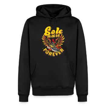 Marathon, marathonien, Sole Mates Forever - Sweat à capuche Premium bio Homme - noir - Devant - Nico (187cm)