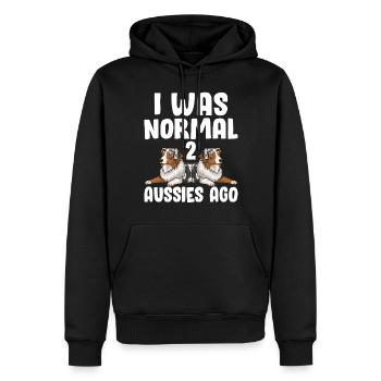 J’étais normal il y a 2 Australiens Drôle Australien - Sweat à capuche Premium bio Homme - noir - Devant - Nico (187cm)