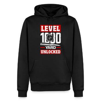 Katze Fett dicke katze Humor Meme - Männer Premium Bio Hoodie - Schwarz - Vorne - Nico (187cm)