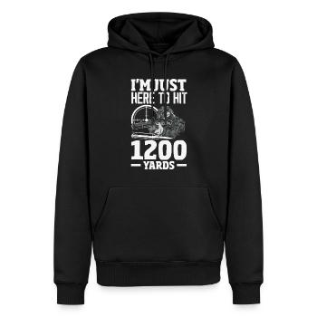 Katze Fett dicke katze Humor Meme - Männer Premium Bio Hoodie - Schwarz - Vorne - Nico (187cm)