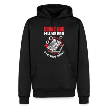 Katze Fett dicke katze Humor Meme - Männer Premium Bio Hoodie - Schwarz - Vorne - Nico (187cm)