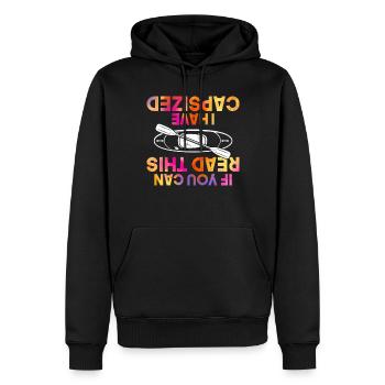If You Can Read This I Have Capsized - Funny - Männer Premium Bio Hoodie - Schwarz - Vorne - Nico (187cm)