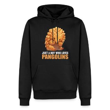 Schuppentiere Pangolin Schuppentier - Männer Premium Bio Hoodie - Schwarz - Vorne - Nico (187cm)