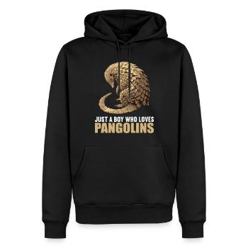 Schuppentiere Pangolin Schuppentier - Männer Premium Bio Hoodie - Schwarz - Vorne - Nico (187cm)