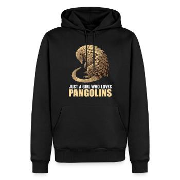 Schuppentiere Pangolin Schuppentier - Männer Premium Bio Hoodie - Schwarz - Vorne - Nico (187cm)