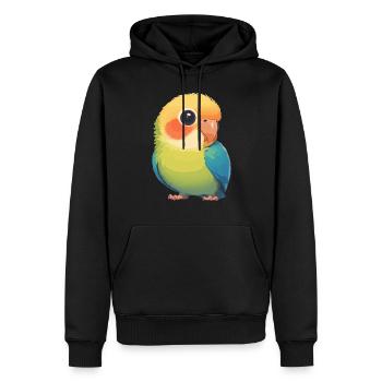 Papageie Papagei - Männer Premium Bio Hoodie - Schwarz - Vorne - Nico (187cm)