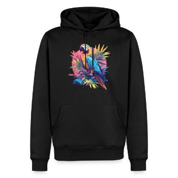 Papageie Papagei - Männer Premium Bio Hoodie - Schwarz - Vorne - Nico (187cm)