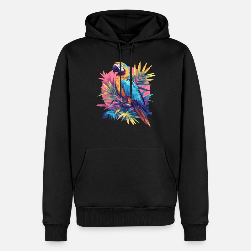 Perroquet Perroquet Perroquet - Sweat à capuche Premium bio Homme - noir