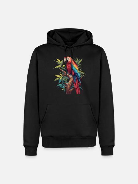 Parrot Parrot Parrot - Men’s Premium Organic Hoodie - black