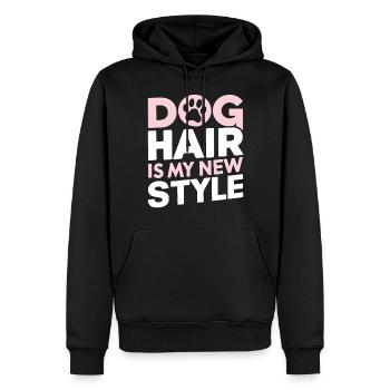 Cadeaux de grand-mère pour chien - Sweat à capuche Premium bio Homme - noir - Devant - Nico (187cm)