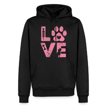 Amour drôle médecine vétérinaire vétérinaire vétérinaire pour animaux de compagnie - Sweat à capuche Premium bio Homme - noir - Devant - Nico (187cm)