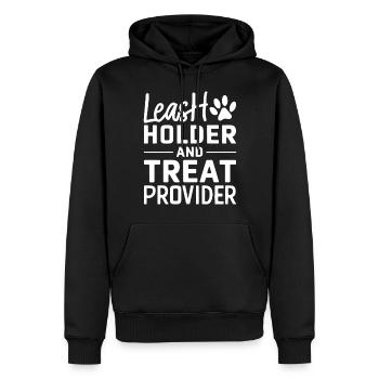 Cadeaux de grand-mère pour chien - Sweat à capuche Premium bio Homme - noir - Devant - Nico (187cm)