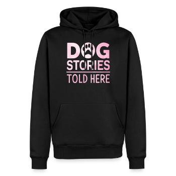 Cadeaux de grand-mère pour chien - Sweat à capuche Premium bio Homme - noir - Devant - Nico (187cm)