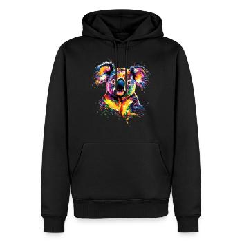 Koala Bear Australia Koala Bear Cute Koala Bears - Men’s Premium Organic Hoodie - black - Front - Nico (187cm)