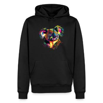 Koala Bear Australia Koala Bear Cute Koala Bears - Men’s Premium Organic Hoodie - black - Front - Nico (187cm)
