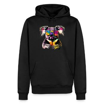 Koala Bear Australia Koala Bear Cute Koala Bears - Men’s Premium Organic Hoodie - black - Front - Nico (187cm)