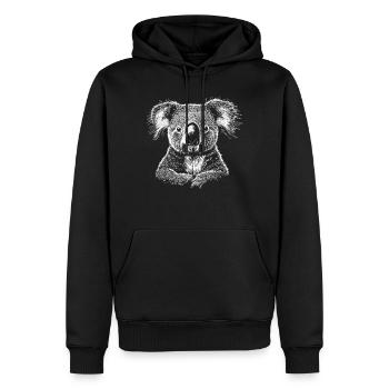 Koala Bear Australia Koala Bear Cute Koala Bears - Men’s Premium Organic Hoodie - black - Front - Nico (187cm)