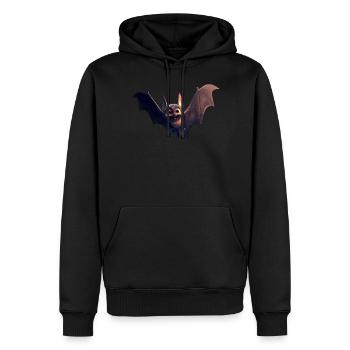 Fledermaus Flughund Vampir Bat Süße Fledemäuse - Männer Premium Bio Hoodie - Schwarz - Vorne - Nico (187cm)
