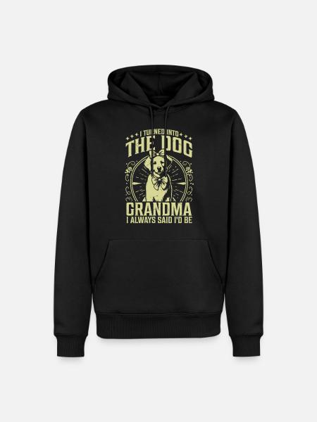 Dog Grandma Gifts - Men’s Premium Organic Hoodie - black