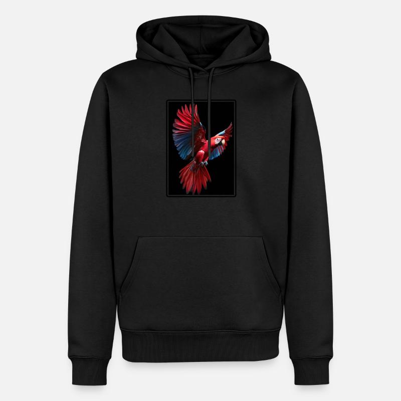 Perroquet Perroquet Perroquet - Sweat à capuche Premium bio Homme - noir