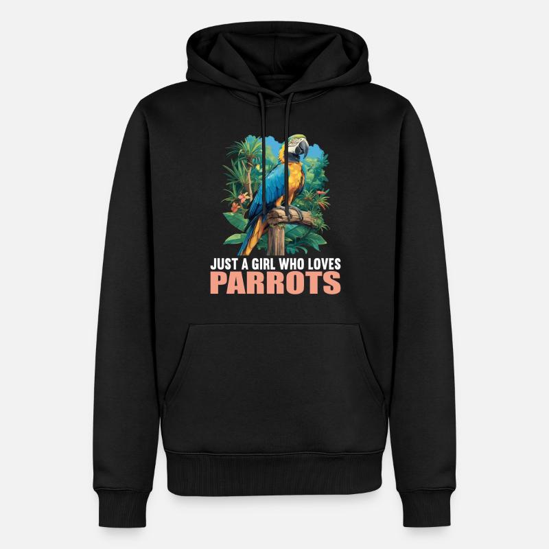 Perroquet Perroquet Perroquet - Sweat à capuche Premium bio Homme - noir