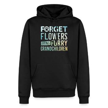 Cadeaux de grand-mère pour chien - Sweat à capuche Premium bio Homme - noir - Devant - Nico (187cm)