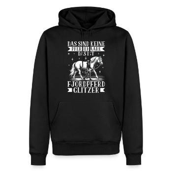 Reiten Reitsport Pferdereiter Pferdeliebhaber - Männer Premium Bio Hoodie - Schwarz - Vorne - Nico (187cm)
