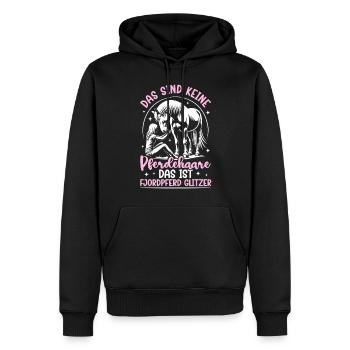Reiten Reitsport Pferdereiter Pferdeliebhaber - Männer Premium Bio Hoodie - Schwarz - Vorne - Nico (187cm)