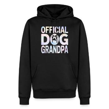 Cadeaux de grand-père chien - Sweat à capuche Premium bio Homme - noir - Devant - Nico (187cm)