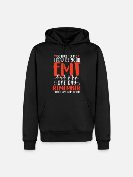 Lustiger Rettungssanitäter Notfallmedizin - Männer Premium Bio Hoodie - Schwarz