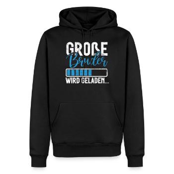 Großer Bruder Baby Liebhaber Älteres Geschwister - Männer Premium Bio Hoodie - Schwarz - Vorne - Nico (187cm)