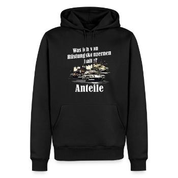 Armor Stocks Drôle Dicton Cadeau - Sweat à capuche Premium bio Homme - noir - Devant - Nico (187cm)