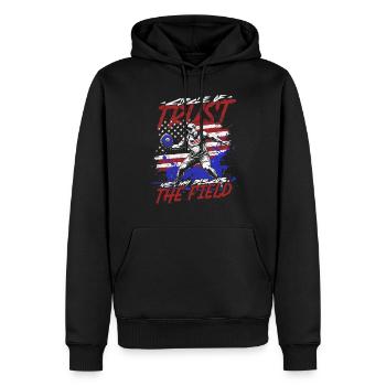 Discus throw - Men’s Premium Organic Hoodie - black - Front - Nico (187cm)
