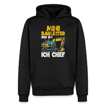 Children Construction Manager Project Manager Contractor - Men’s Premium Organic Hoodie - black - Front - Nico (187cm)