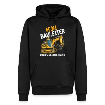 Kinder Bauleiter Projektleiter Bauunternehmer - Männer Premium Bio Hoodie - Schwarz - Vorne - Nico (187cm)