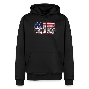 Plant Lover Gardening Monstera - Männer Premium Bio Hoodie - Schwarz - Vorne - Nico (187cm)