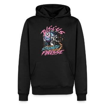 Discus throw - Men’s Premium Organic Hoodie - black - Front - Nico (187cm)