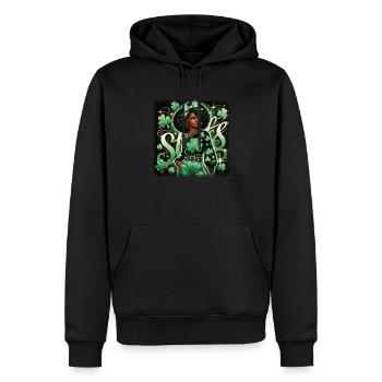 Que les manigances célèbrent la Saint-Patrick - Sweat à capuche Premium bio Homme - noir - Devant - Nico (187cm)