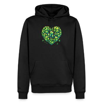 Que les manigances célèbrent la Saint-Patrick - Sweat à capuche Premium bio Homme - noir - Devant - Nico (187cm)