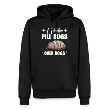 Ich Bevorzuge Pillenwanzen Gegenüber Hunden - Männer Premium Bio Hoodie - Schwarz - Vorne - Nico (187cm)