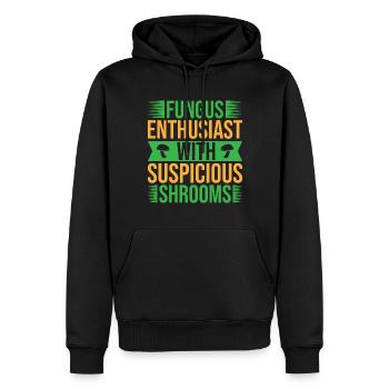 Mushroom Foraging Hunter Fungus Enthusiast Morel - Männer Premium Bio Hoodie - Schwarz - Vorne - Nico (187cm)