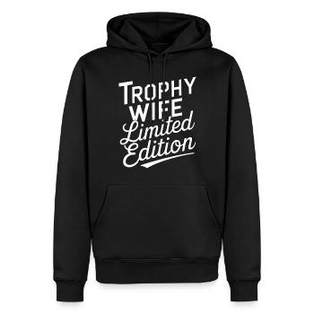 Ehefrau - Männer Premium Bio Hoodie - Schwarz - Vorne - Nico (187cm)